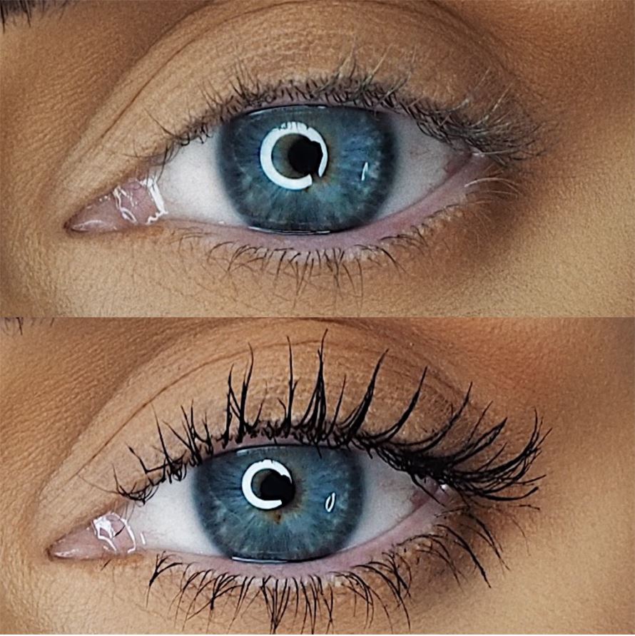 Coal Serum Mascara, vipper før og etter
