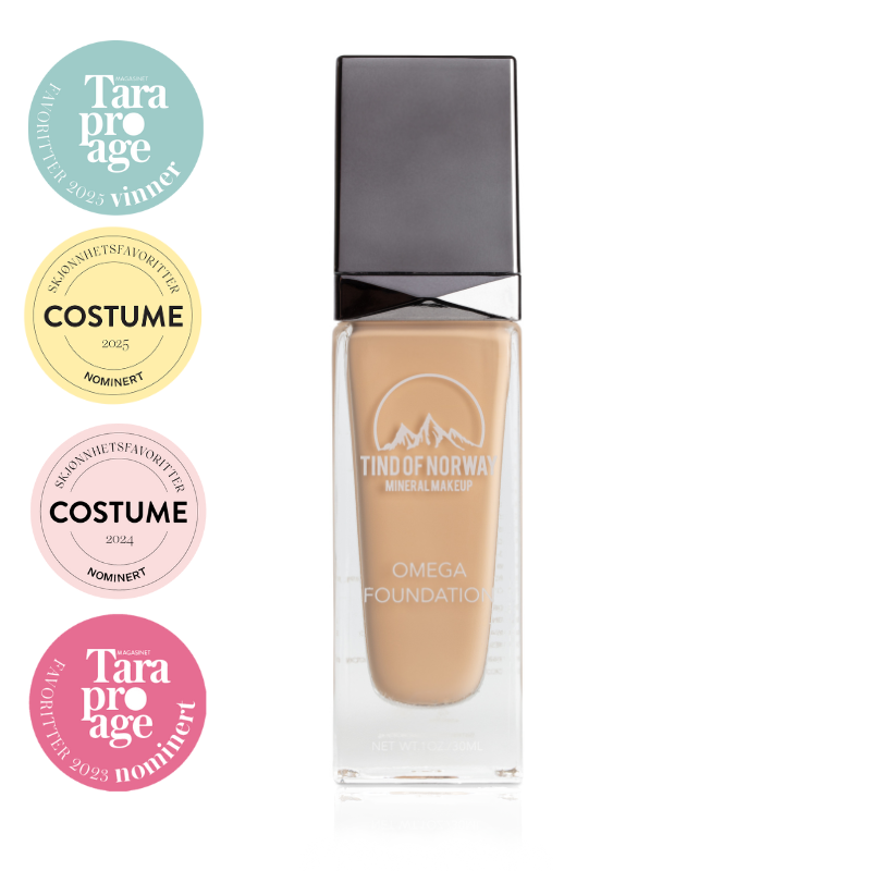 Omega Foundation i nyansen Warm Beige