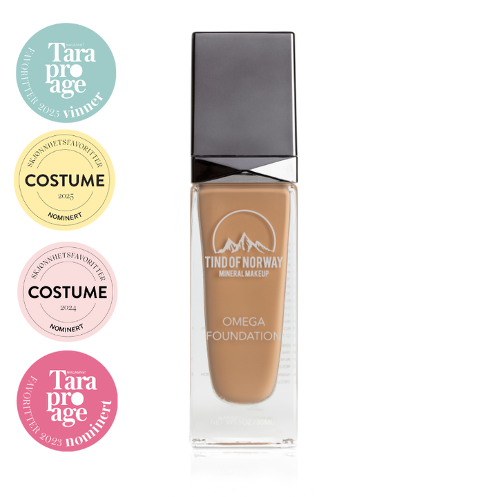 Omega Foundation i nyansen Toffee